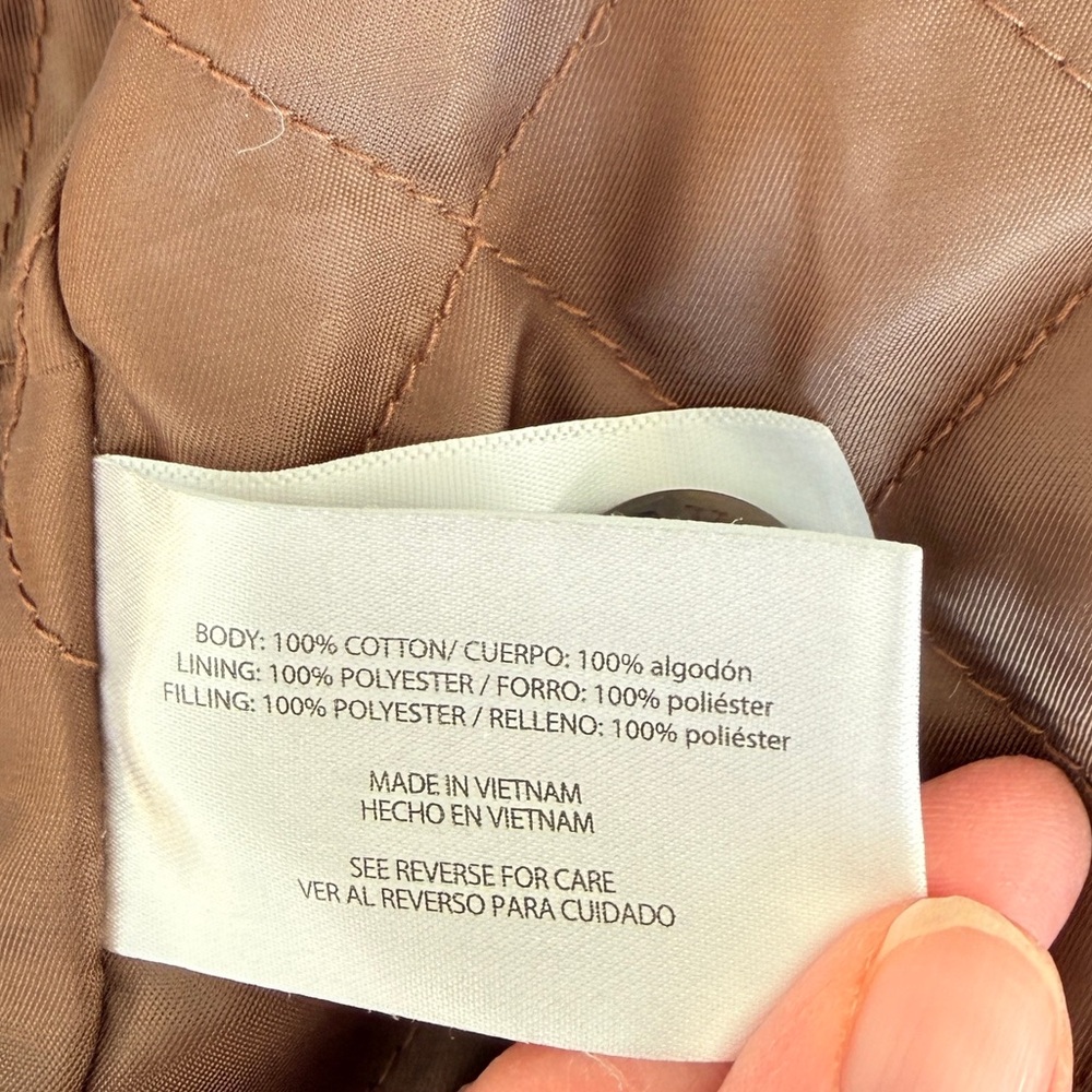 Men’s Orvis Canvas Field Jacket with Quilted Lining - Size Large - Brown - Picture 9 of 9